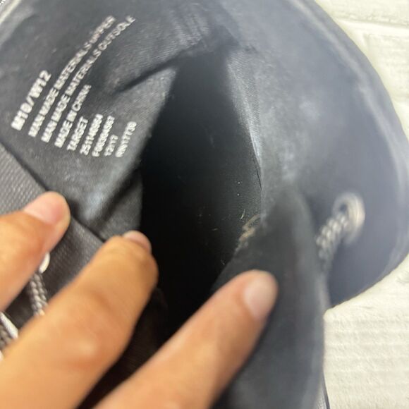 Hunter Unisex Dipped Canvas High-Top Sneakers Black Size M10/W12 - Picture 11 of 12